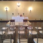 Inside the church