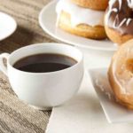 Fresh Homemade Donuts with Black Coffee